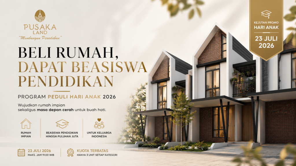 program peduli hari anak, beli rumah dapat beasiswa